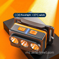 COB+XPG SENSOR HEADLAMP HEAD DARIPADA HEAD DAPATKAN Lampu Flash